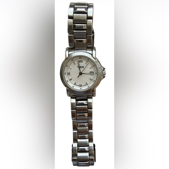 VINTAGE TURLER SWISS MADE WOMEN’S WATCH 30mm SAPPHIRE 100 M STAINLESS STEEL